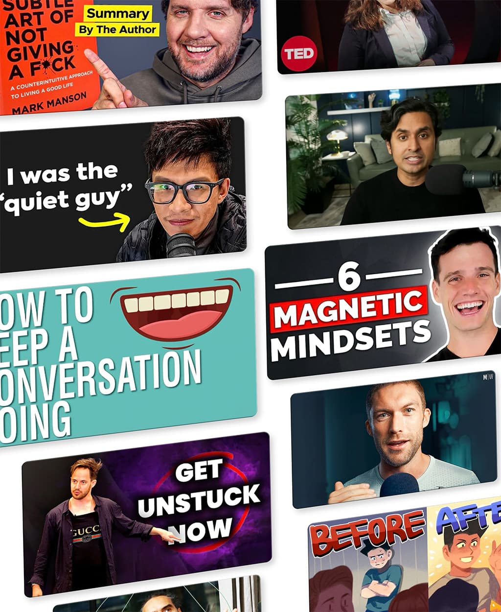 A mashup of different social media platforms that are used to learn social skills